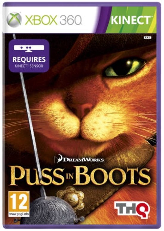 Xbox 360 - De gelaarsde kat (Kinect)