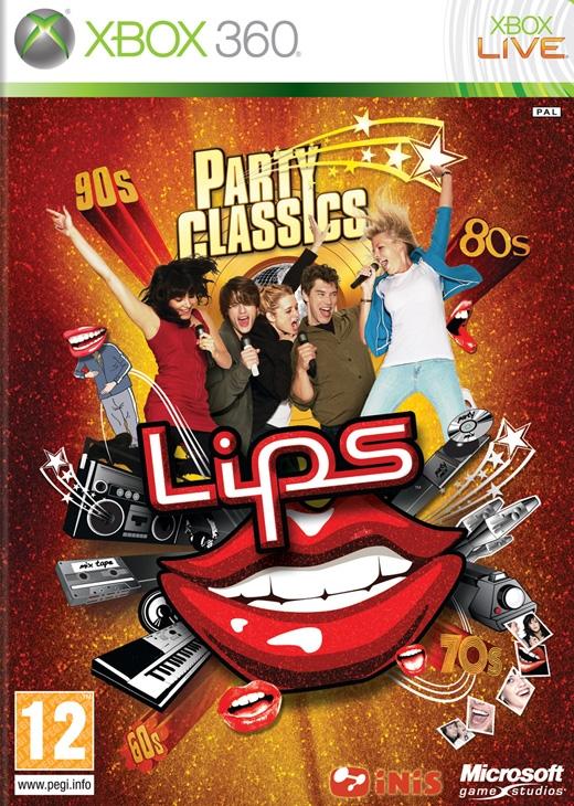 Xbox 360 lips microfoons met de games Lips party classics en nummer 1 hits