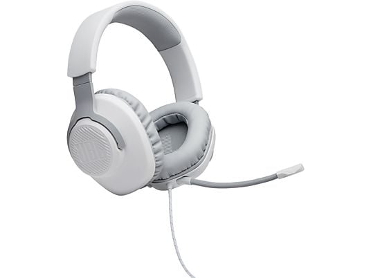 JBL quantum 100 over ear headset (wit)